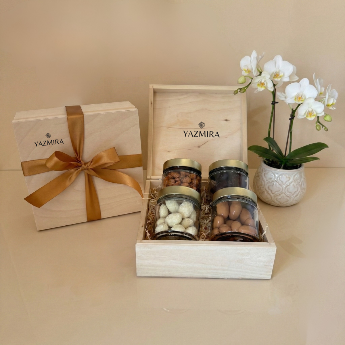 Collection Golden Snack – Amandes au caramel salé et au chocolat