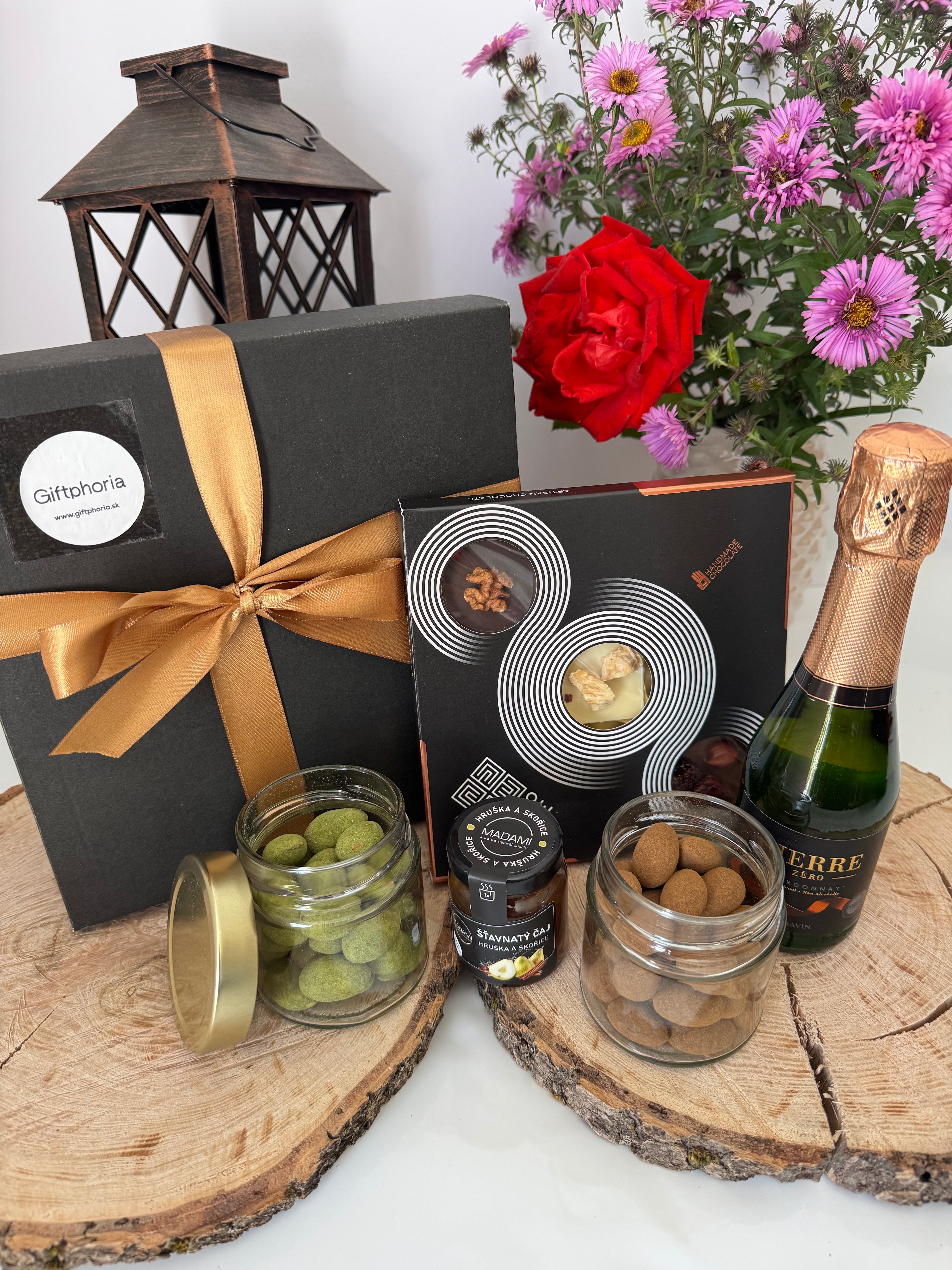 Coffret cadeau – chocolats et noix