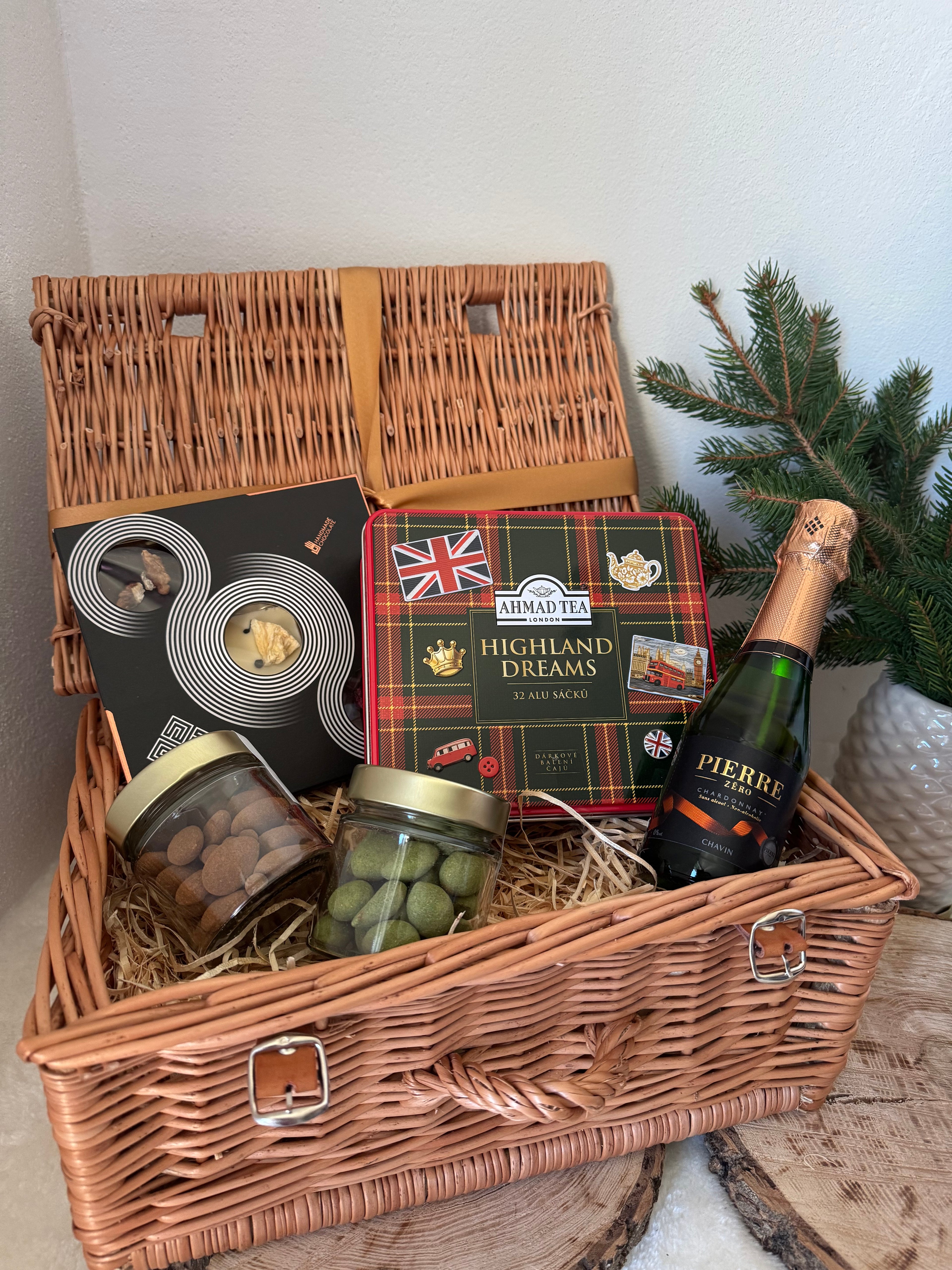 Panier-cadeau M - Thé et chocolat